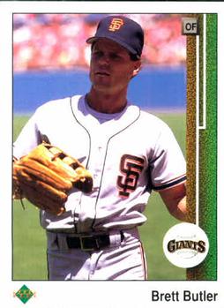 #218 Brett Butler - San Francisco Giants - 1989 Upper Deck Baseball