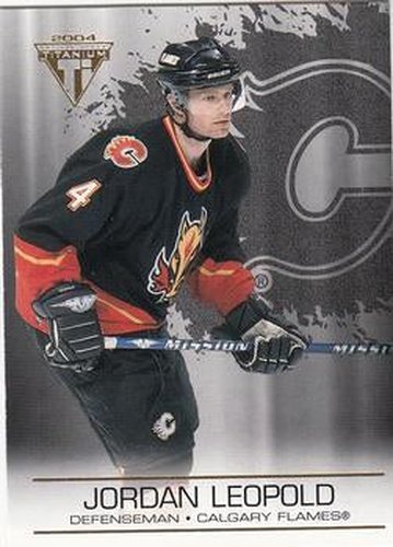 #18 Jordan Leopold - Calgary Flames - 2003-04 Pacific Private Stock Titanium Hockey