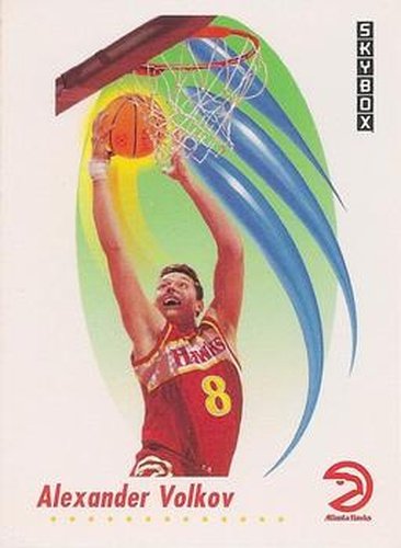 #618 Alexander Volkov - Atlanta Hawks - 1991-92 SkyBox Basketball