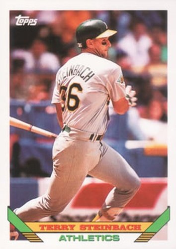 #18 Terry Steinbach - Oakland Athletics - 1993 Topps Baseball