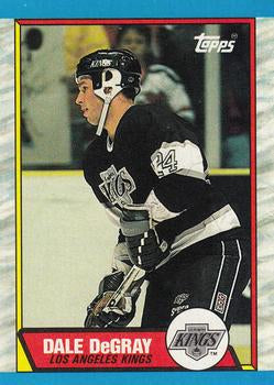 #18 Dale DeGray - Los Angeles Kings - 1989-90 Topps Hockey