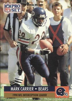 #18 Mark Carrier - Chicago Bears - 1991 Pro Set Football