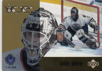 #McD 18 Curtis Joseph - Toronto Maple Leafs - 1998-99 Upper Deck Ice McDonald's Hockey