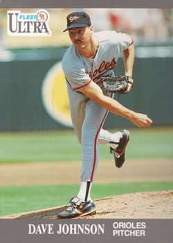 #18 Dave Johnson - Baltimore Orioles - 1991 Ultra Baseball