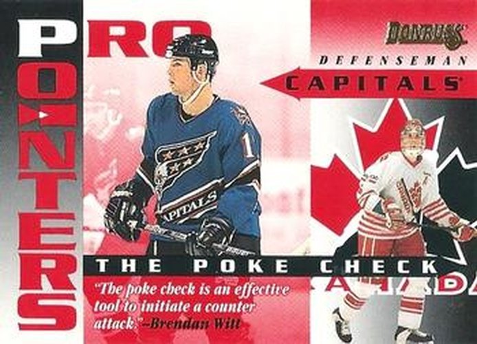 #18 Brendan Witt - Washington Capitals / Canada - 1995-96 Donruss Hockey - Pro Pointers