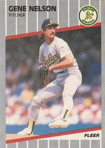 #18 Gene Nelson - Oakland Athletics - 1989 Fleer Baseball