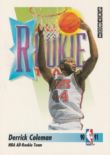 #318 Derrick Coleman - New Jersey Nets - 1991-92 SkyBox Basketball