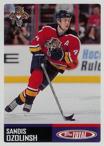 #18 Sandis Ozolinsh - Florida Panthers - 2002-03 Topps Total Hockey