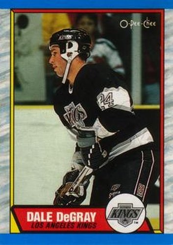 #18 Dale DeGray - Los Angeles Kings - 1989-90 O-Pee-Chee Hockey
