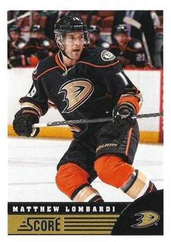 #18 Matthew Lombardi - Anaheim Ducks - 2013-14 Score Hockey