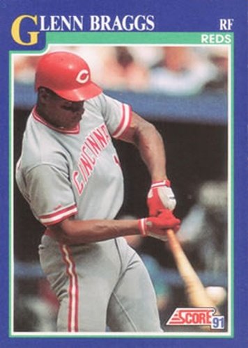 #18 Glenn Braggs - Cincinnati Reds - 1991 Score Baseball