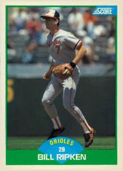#18 Bill Ripken - Baltimore Orioles - 1989 Score Baseball