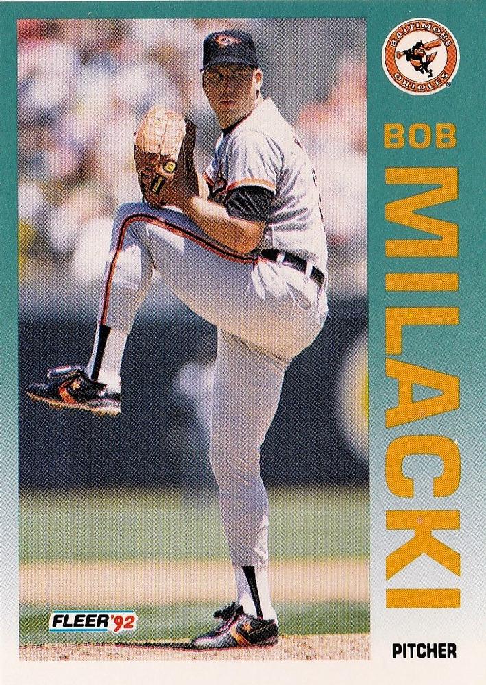 #18 Bob Milacki - Baltimore Orioles - 1992 Fleer Baseball