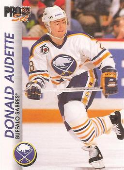 #18 Donald Audette - Buffalo Sabres - 1992-93 Pro Set Hockey