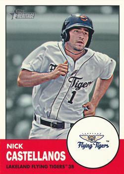 #18a Nick Castellanos - Lakeland Flying Tigers - 2012 Topps Heritage Minor League Baseball