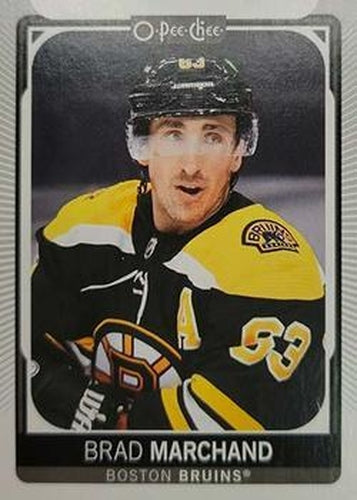 #18b Brad Marchand - Head Shot - Boston Bruins - 2021-22 O-Pee-Chee Hockey