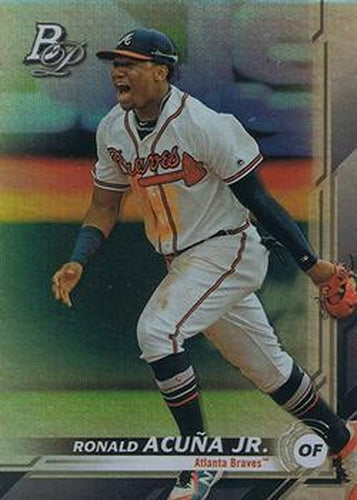 #18b Ronald Acuña Jr. - Atlanta Braves - 2019 Bowman Platinum Baseball