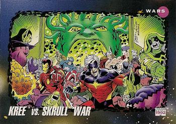 #190 Kree vs. Skrull War - 1992 Impel Marvel Universe