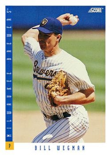 #190 Bill Wegman - Milwaukee Brewers - 1993 Score Baseball