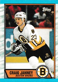 #190 Craig Janney - Boston Bruins - 1989-90 Topps Hockey