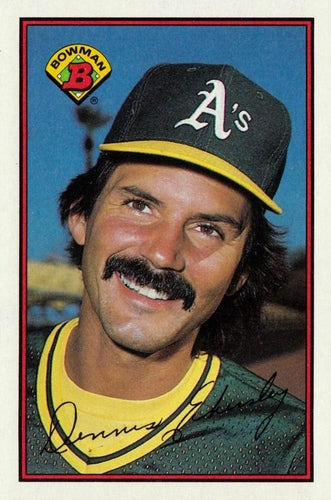 #190 Dennis Eckersley - Oakland Athletics - 1989 Bowman Baseball