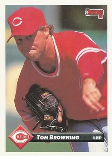 #190 Tom Browning - Cincinnati Reds - 1993 Donruss Baseball