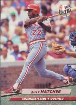 #190 Billy Hatcher - Cincinnati Reds - 1992 Ultra Baseball