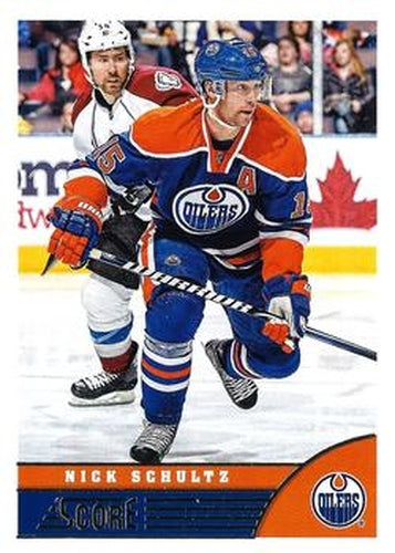 #190 Nick Schultz - Edmonton Oilers - 2013-14 Score Hockey