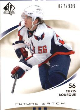 #190 Chris Bourque - Washington Capitals - 2007-08 SP Authentic Hockey