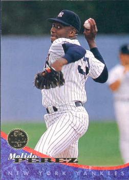 #190 Melido Perez - New York Yankees - 1994 Leaf Baseball
