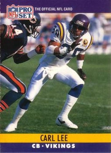 #190 Carl Lee - Minnesota Vikings - 1990 Pro Set Football