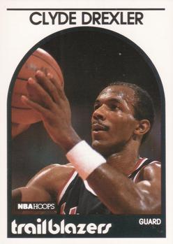 #190 Clyde Drexler - Portland Trail Blazers - 1989-90 Hoops Basketball