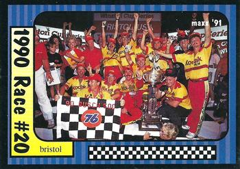 #190 1990 Race #20 - Bristol - Morgan-McClure Motorsports - 1991 Maxx Racing