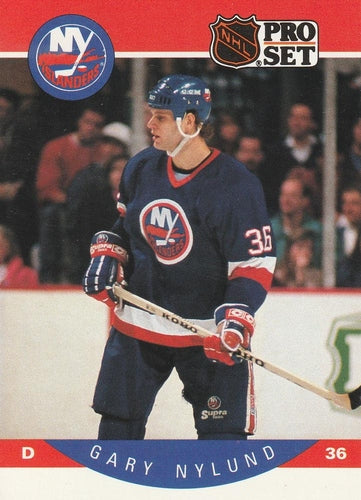 #190 Gary Nylund - New York Islanders - 1990-91 Pro Set Hockey