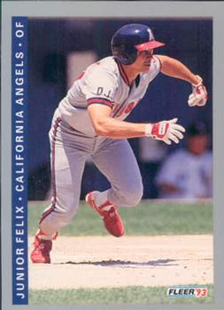 #190 Junior Felix - California Angels - 1993 Fleer Baseball