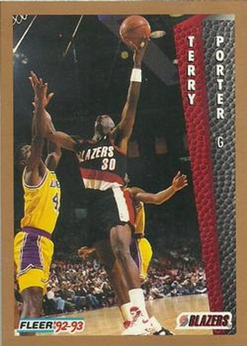 #190 Terry Porter - Portland Trail Blazers - 1992-93 Fleer Basketball