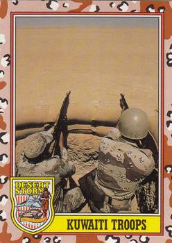 #190 Kuwaiti Troops - 1991 Topps Desert Storm