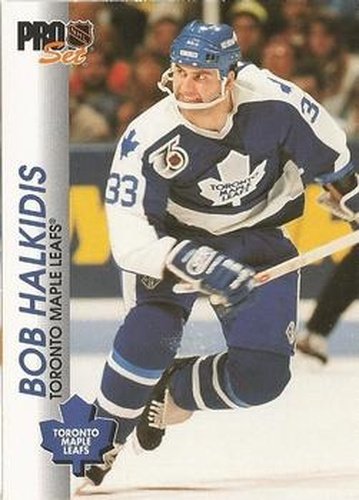#190 Bob Halkidis - Toronto Maple Leafs - 1992-93 Pro Set Hockey