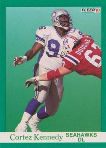 #190 Cortez Kennedy - Seattle Seahawks - 1991 Fleer Football