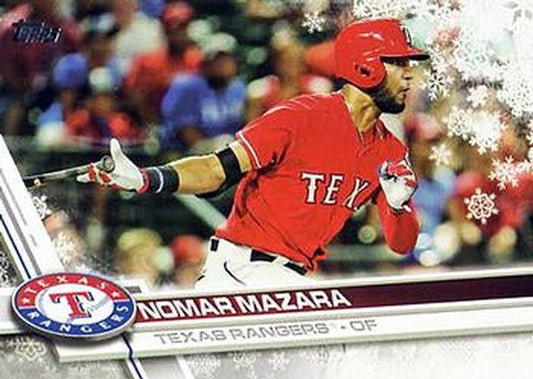 #HMW190 Nomar Mazara - Texas Rangers - 2017 Topps Holiday Baseball