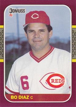 #190 Bo Diaz - Cincinnati Reds - 1987 Donruss Opening Day Baseball
