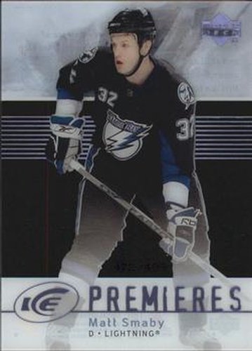 #190 Matt Smaby - Tampa Bay Lightning - 2007-08 Upper Deck Ice Hockey
