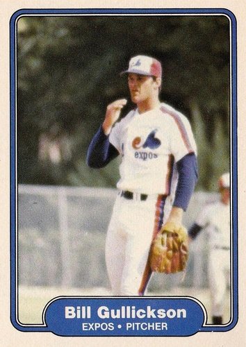 #190 Bill Gullickson - Montreal Expos - 1982 Fleer Baseball