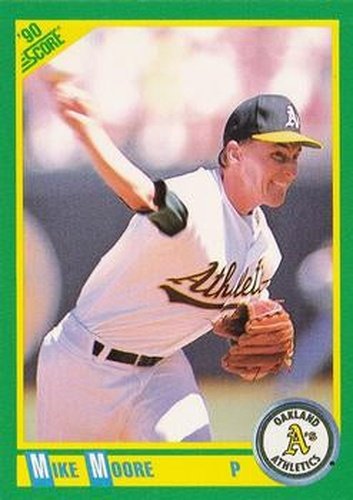 #190 Mike Moore - Oakland Athletics - 1990 Score Baseball