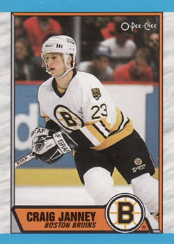 #190 Craig Janney - Boston Bruins - 1989-90 O-Pee-Chee Hockey