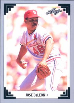 #190 Jose DeLeon - St. Louis Cardinals - 1991 Leaf Baseball