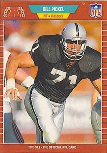 #190 Billickel - Los Angeles Raiders - 1989 Pro Set Football