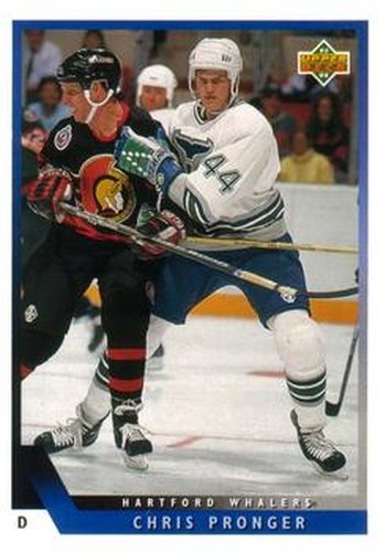 #190 Chris Pronger - Hartford Whalers - 1993-94 Upper Deck Hockey