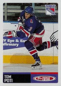 #190 Tom Poti - New York Rangers - 2002-03 Topps Total Hockey