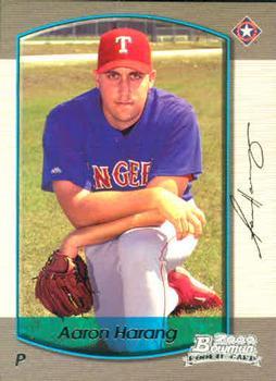 #190 Aaron Harang - Texas Rangers - 2000 Bowman Baseball